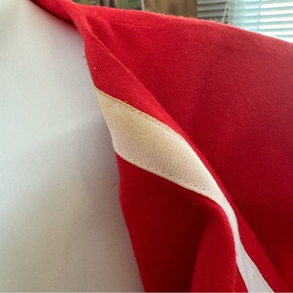 Vintage Red Double Breasted Style Dress - Picture 4 of 7